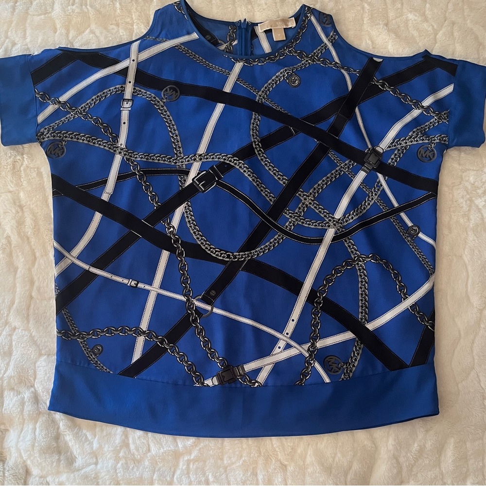 Micheal Michael Kors cold shoulders vintage top size M